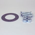 4 In Bolt And Gasket Kit  Including Zinc Plated Bolts & Nuts  1/16 In Thick 150 LB Non-Asbestos Ring Gasket