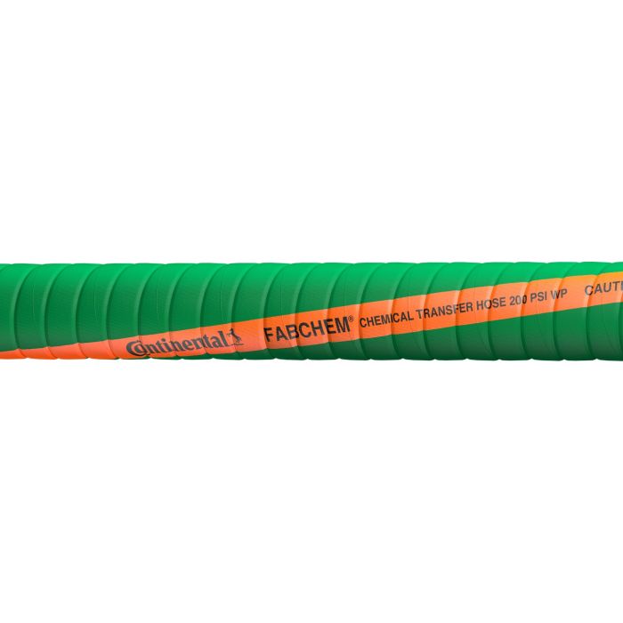 3 In I.D. Continental Green Fabchem 200 PSI Chemical Transfer Bulk Hose Priced Per Foot (No End Fittings)