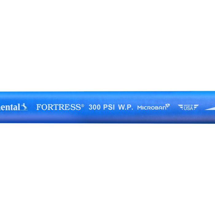 1 In I.D. Continental Blue Blue Fortress 300 PSI Washdown Bulk Hose Priced Per Foot (No End Fittings)