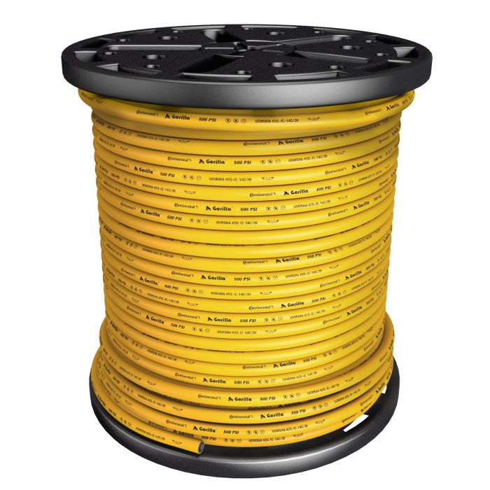 1-1/4 In I.D. Continental Yellow Gorilla 500 PSI Air and Water Bulk Hose Priced Per Foot (No End Fittings)