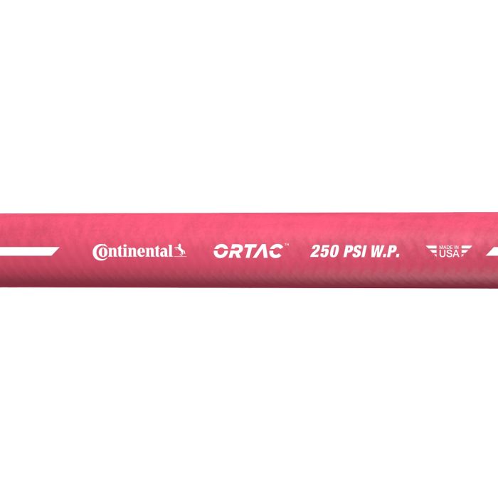 2 In I.D. Continental Red Ortac 200 PSI Air and Water Bulk Hose Priced Per Foot (No End Fittings)