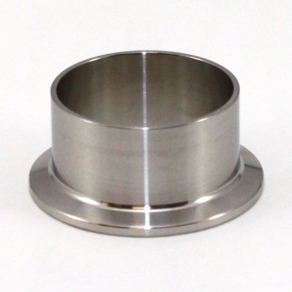 ZORO SELECT 1-1/2 Inch T304 SS Roll-On Ferrule - Sanitary Fitting EG14R1.5