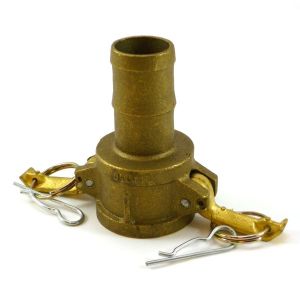 1-1/4 In Brass Cam and Groove Part C Female Coupler x Hose Shank  Tough-Tite E12CCB 633C