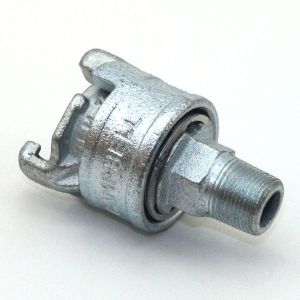 1 In Ductile Iron Universal Locking Air Fitting Adapter  Male NPT Threaded  Campbell ULM-4