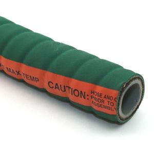 2 In I.D. ContiTech Green Fabchem 200 PSI Chemical Configurable Hose Assembly with Crimped Ends