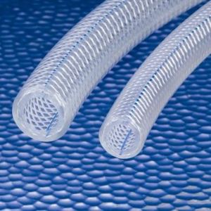 5/8 In I.D. Kuri-Tec Clearbraid K3130 Series BF Heavy Wall PVC Food & Beverage Hose for Beer  Wine  Beverage (Priced Per Foot)