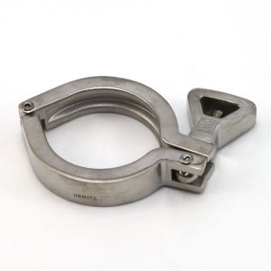 6 In T304 Stainless Steel 13MHHM Heavy Duty Wingnut Clamp  Sanitary Clamp