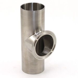 2 In T316 Stainless Steel S7SWWK Short Outlet Tee / Branch Ferrule  BPE Sanitary Weld x Clamp 