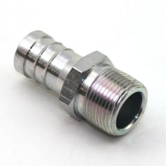 3/4 In x 1/2 In Plated Steel Hose Barb  Hose Insert x Male NPT Threaded  Campbell SM-1208