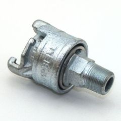 1/2 In Ductile Iron Universal Locking Air Fitting Adapter  Male NPT Threaded  Campbell ULM-2